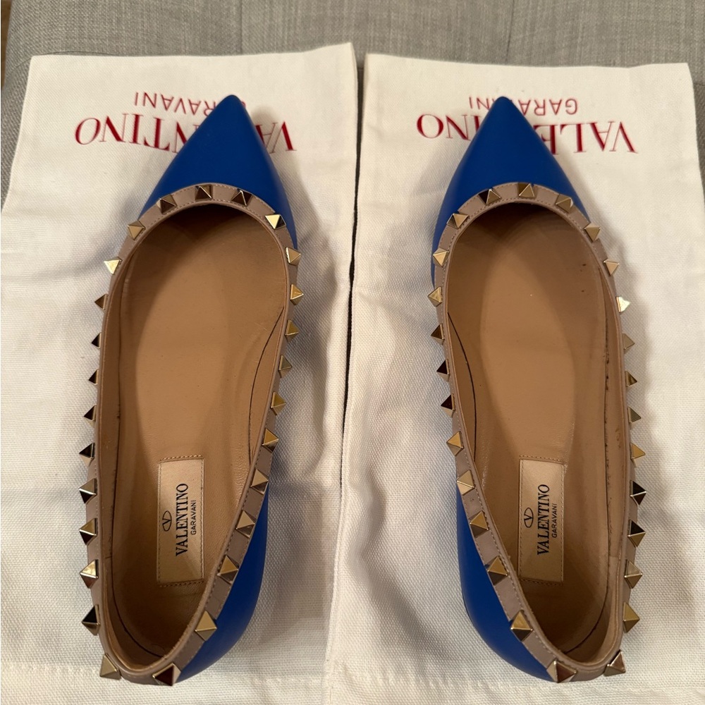 Valentino Blue Studded Women's Shoes